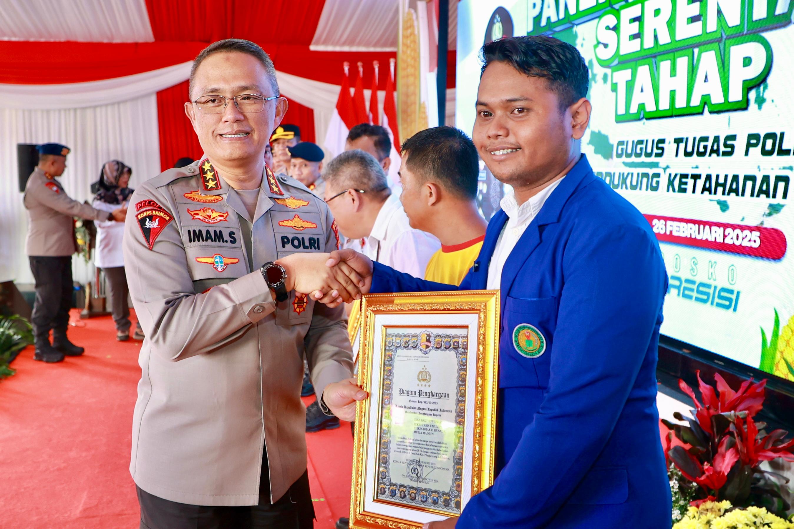 Dukung Ketahanan Pangan, Mahasiswa Madiun Terima Penghargaan dari Kapolri