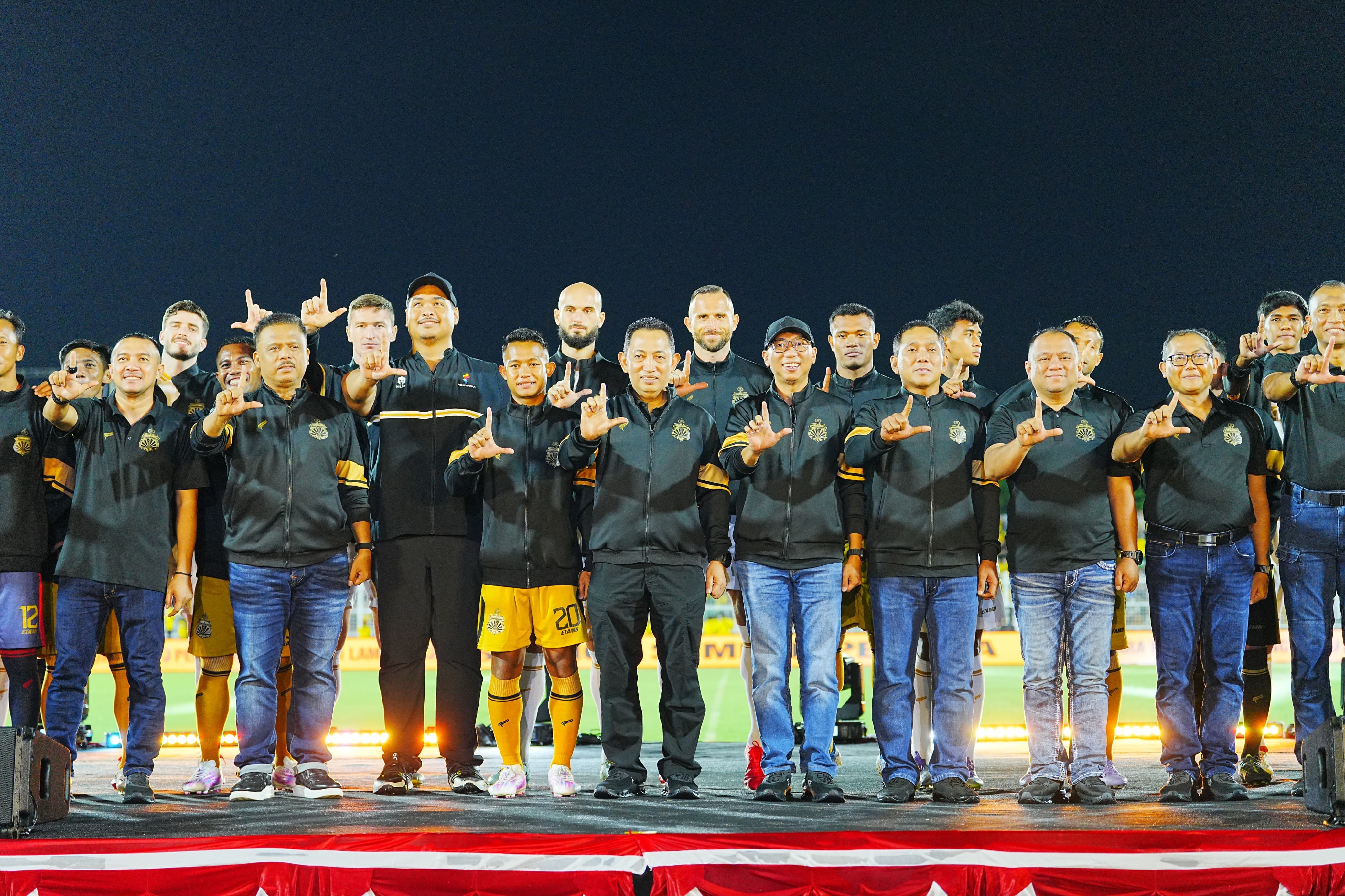 Launching Bhayangkara Presisi Lampung FC, Kapolri Ingatkan Semangat Persatuan